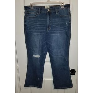 Jordache New vintage demi high rise crop boot jeans NEW NWT 33